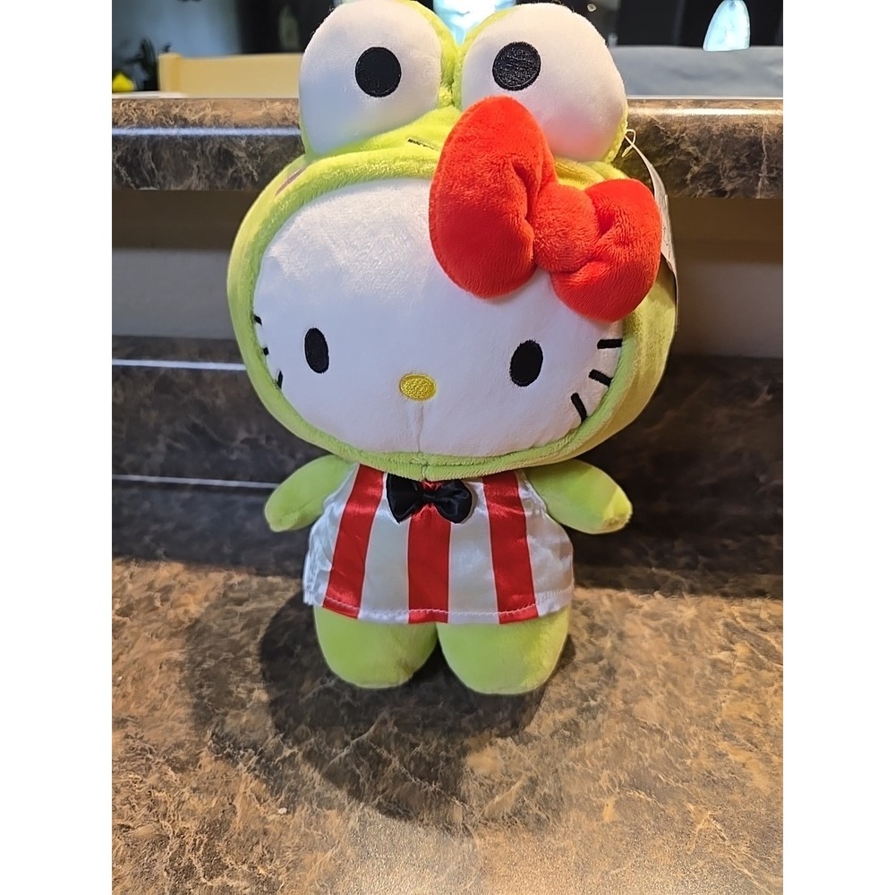 Hello Kitty Keroppi Costume 9.5" Plush Stuffed Animal Soft Plush Baby Toy Doll